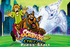 Scooby-Doo and the Cyber Chase title screen for GameBoy Advance
